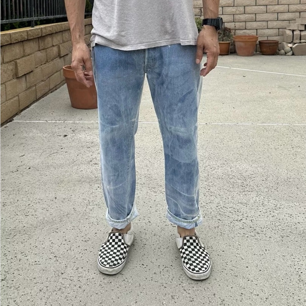 Sold 🔥 Vintage Levis 501 Redline 34x29 (31x26) Early 70’s Red Tab #6